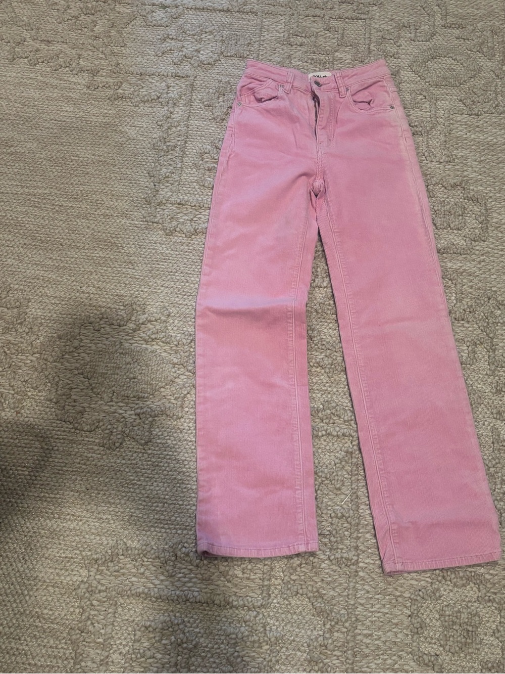 ROLLA'S Pink Straight-Leg Women's corduroy
